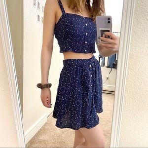 ABERCROMBIE Crop Top & Skirt Set